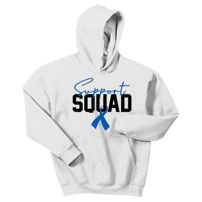 Colon Cancer Awareness Support Squad Kids Hoodie