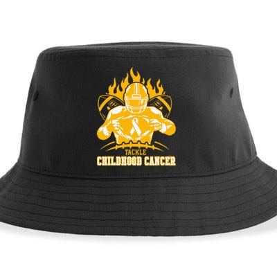 Childhood Cancer Awareness Tackle Childhood Cancer Football Sustainable Bucket Hat