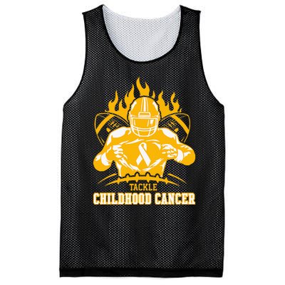 Childhood Cancer Awareness Tackle Childhood Cancer Football Mesh Reversible Basketball Jersey Tank