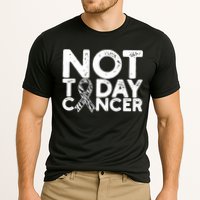 Carcinoid Cancer Awareness Not Today Cancer Zebra Ribbon Cooling Performance Crew T-Shirt
