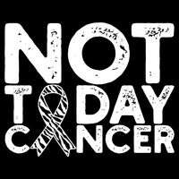 Carcinoid Cancer Awareness Not Today Cancer Zebra Ribbon T-Shirt