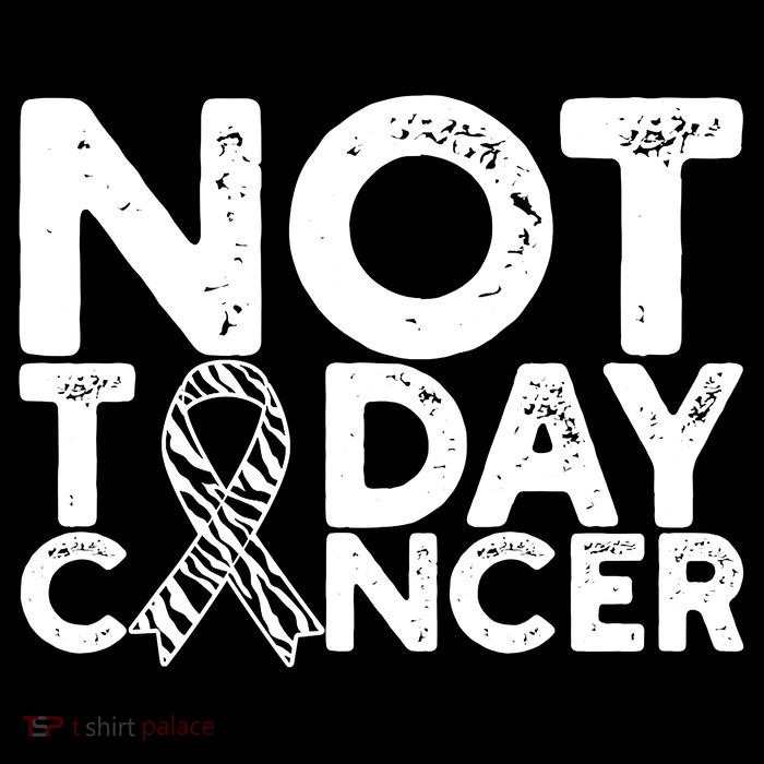 Carcinoid Cancer Awareness Not Today Cancer Zebra Ribbon Button