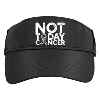 Carcinoid Cancer Awareness Not Today Cancer Zebra Ribbon Adult Drive Performance Visor