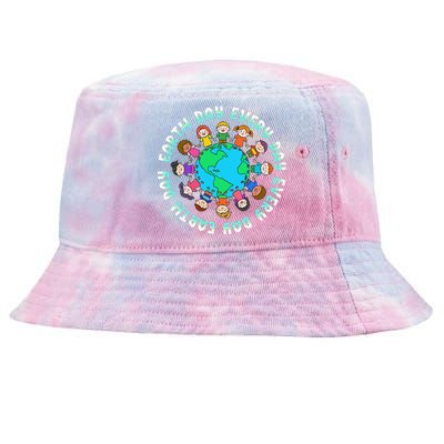 Cute Children Around The World Earth Day Tie-Dyed Bucket Hat