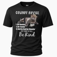 Cowboy Cat Adivse Be Rootin' Be Tootin' Be Shootin Be Kind Meme Performance Shirt