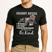 Cowboy Cat Adivse Be Rootin' Be Tootin' Be Shootin Be Kind Meme Performance Shirt