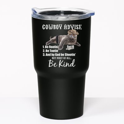 Cowboy Cat Adivse Be Rootin' Be Tootin' Be Shootin Be Kind Meme Tumbler