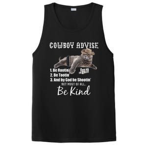 Cowboy Cat Adivse Be Rootin' Be Tootin' Be Shootin Be Kind Meme PosiCharge Competitor Tank