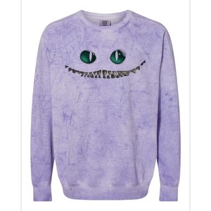 Cheshire Cat Alice Wonderland Colorblast Crewneck Sweatshirt