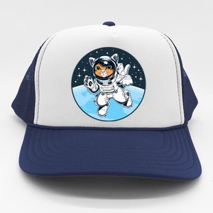 Cute Cat Astronaut Trucker Hat