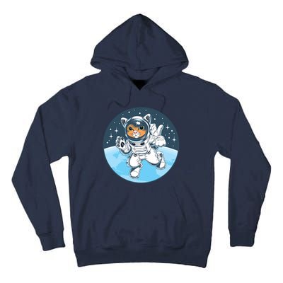 Cute Cat Astronaut Tall Hoodie