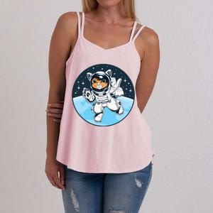 Cute Cat Astronaut Women's Strappy Tank