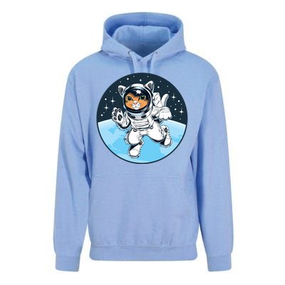 Cute Cat Astronaut Unisex Surf Hoodie