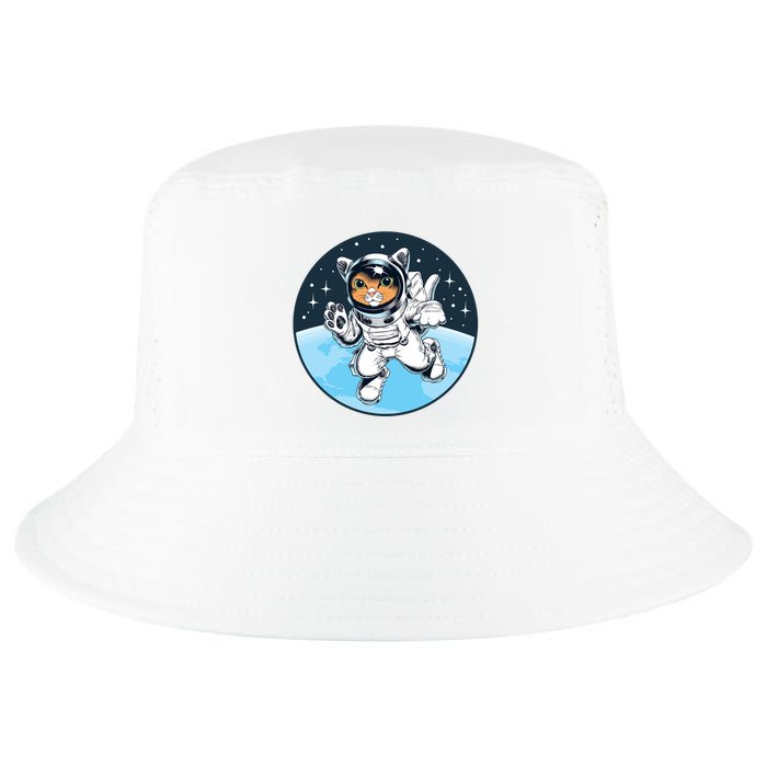 Cute Cat Astronaut Cool Comfort Performance Bucket Hat