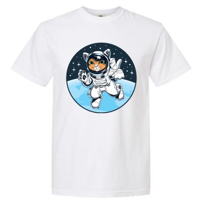 Cute Cat Astronaut Garment-Dyed Heavyweight T-Shirt