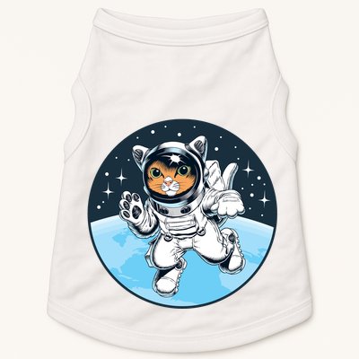 Cute Cat Astronaut Doggie Tank