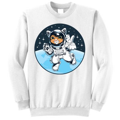 Cute Cat Astronaut Sweatshirt