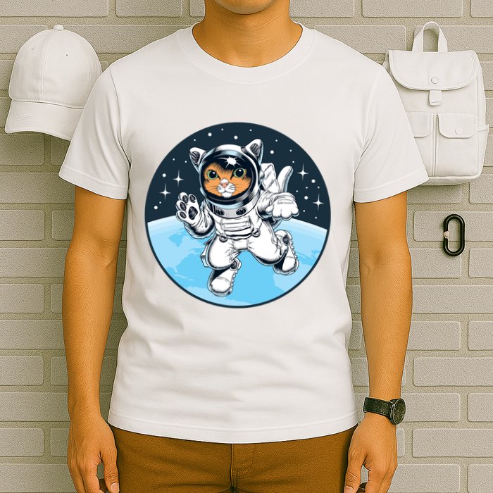 Cute Cat Astronaut T-Shirt