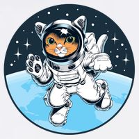Cute Cat Astronaut T-Shirt