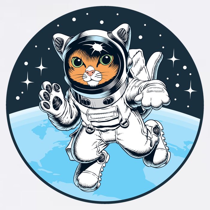 Cute Cat Astronaut T-Shirt