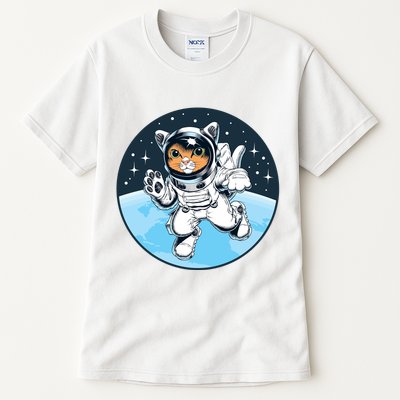 Cute Cat Astronaut Tall T-Shirt