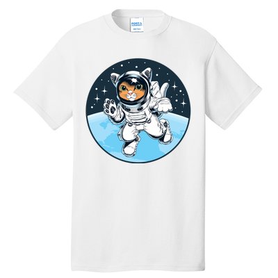 Cute Cat Astronaut Tall T-Shirt