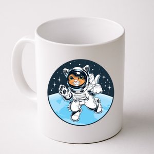 Cute Cat Astronaut Coffee Mug