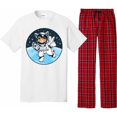 Cute Cat Astronaut Pajama Set