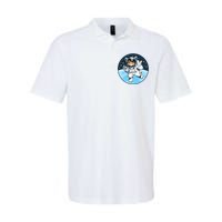 Cute Cat Astronaut Softstyle Adult Sport Polo