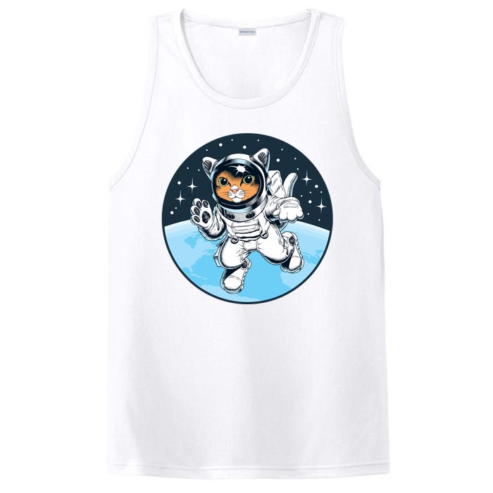 Cute Cat Astronaut PosiCharge Competitor Tank