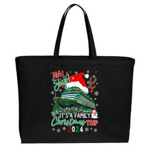 Christmas Cruise Aw Ship ItS A Family Christmas Trip 2024 Cotton Canvas Jumbo Tote