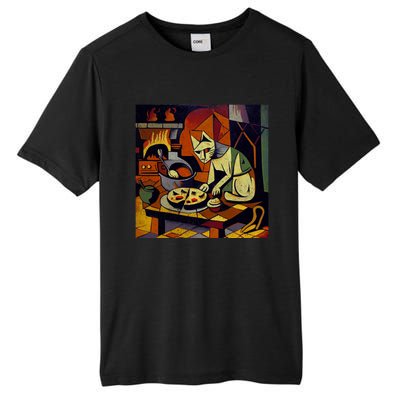 Cat Cooking Apple Pie Gift Tall Fusion ChromaSoft Performance T-Shirt