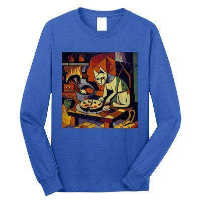 Cat Cooking Apple Pie Gift Long Sleeve Shirt