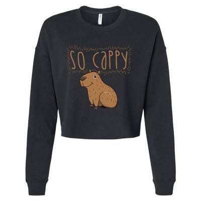 Capybara Cropped Pullover Crew