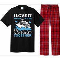 Cool Cruise Art Men Women Cruise Ship Couple Family Vacation Pajama Set