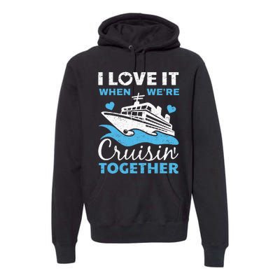 Cool Cruise Art Men Women Cruise Ship Couple Family Vacation Premium Hoodie