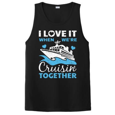 Cool Cruise Art Men Women Cruise Ship Couple Family Vacation PosiCharge Competitor Tank