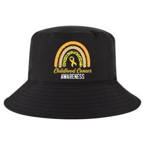 Childhood Cancer Awareness Rainbow Gold Ribbon Cool Comfort Performance Bucket Hat