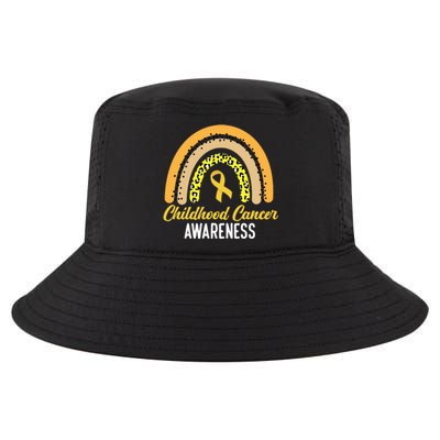 Childhood Cancer Awareness Rainbow Gold Ribbon Cool Comfort Performance Bucket Hat