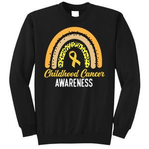 Childhood Cancer Awareness Rainbow Gold Ribbon Sweatshirt