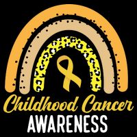 Childhood Cancer Awareness Rainbow Gold Ribbon Visor