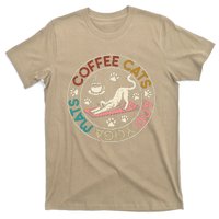 Coffee Cats And Yoga Mats Funny Cats And Yoga Lover T-Shirt