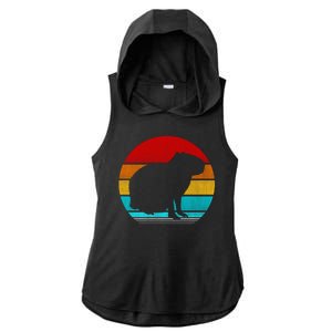 Capybara Ladies PosiCharge Tri-Blend Wicking Draft Hoodie Tank