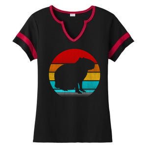 Capybara Ladies Halftime Notch Neck Tee