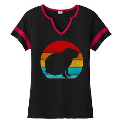 Capybara Ladies Halftime Notch Neck Tee