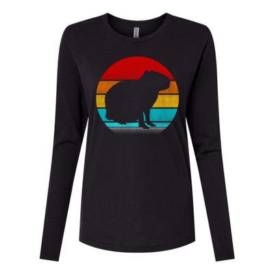 Capybara Womens Cotton Relaxed Long Sleeve T-Shirt