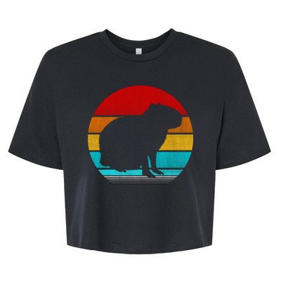 Capybara Bella+Canvas Jersey Crop Tee