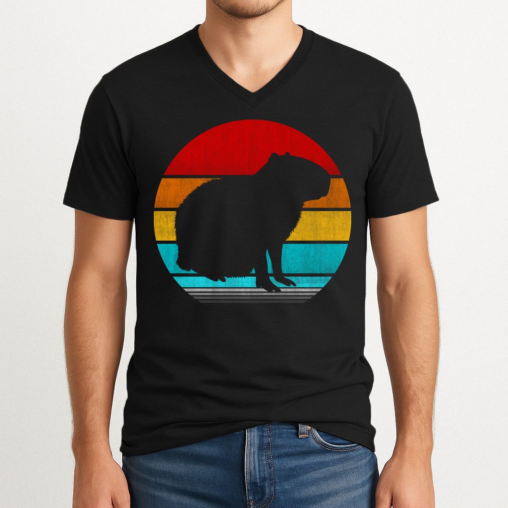 Capybara V-Neck T-Shirt