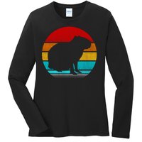 Capybara Ladies Long Sleeve Shirt