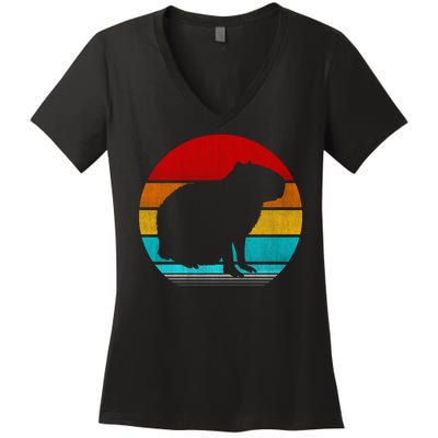 Capybara Women's V-Neck T-Shirt